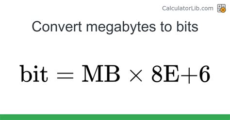 bits to mb converter|Bit to Megabyte Calculator (bit to MB) .